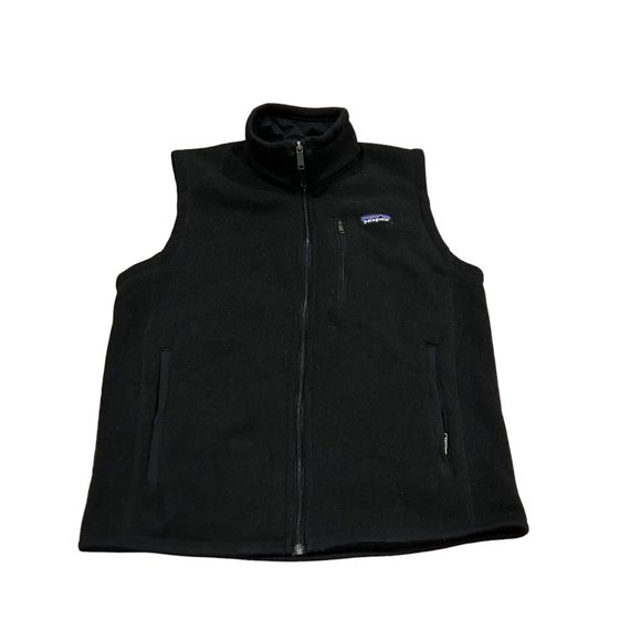 Patagonia Mens Better Sweater Full Zip Vest Black Size Medium Fall 2015 EUC - Picture 1 of 8